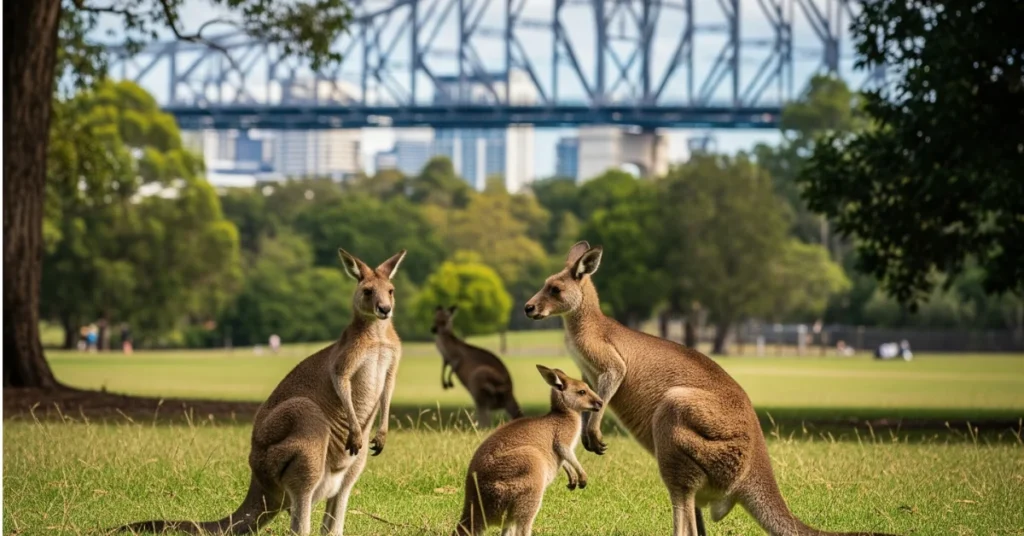 Kangaroos in Brisbane